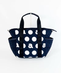 aドット柄カートバッグ（ネイビー）