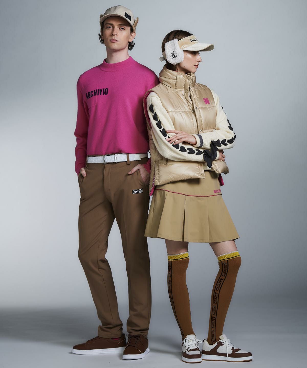 モデル着用画像（キャメル）