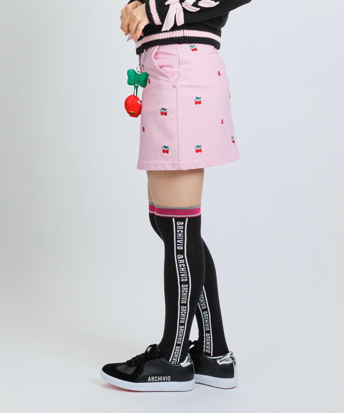 バイカラーサイドロゴハイソックス|アルチビオ - ゴルフウェアや婦人服通販