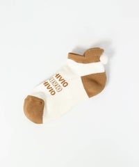 ポンポンつきショートソックス（ベージュ）