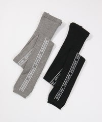 コットン混ロゴラインレギンス（カラーバリエーション）