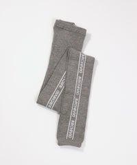コットン混ロゴラインレギンス（ライトグレー）
