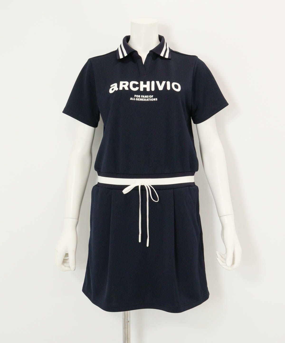 リブ切替UVスムースワンピース|アルチビオ - ゴルフウェアや婦人服通販