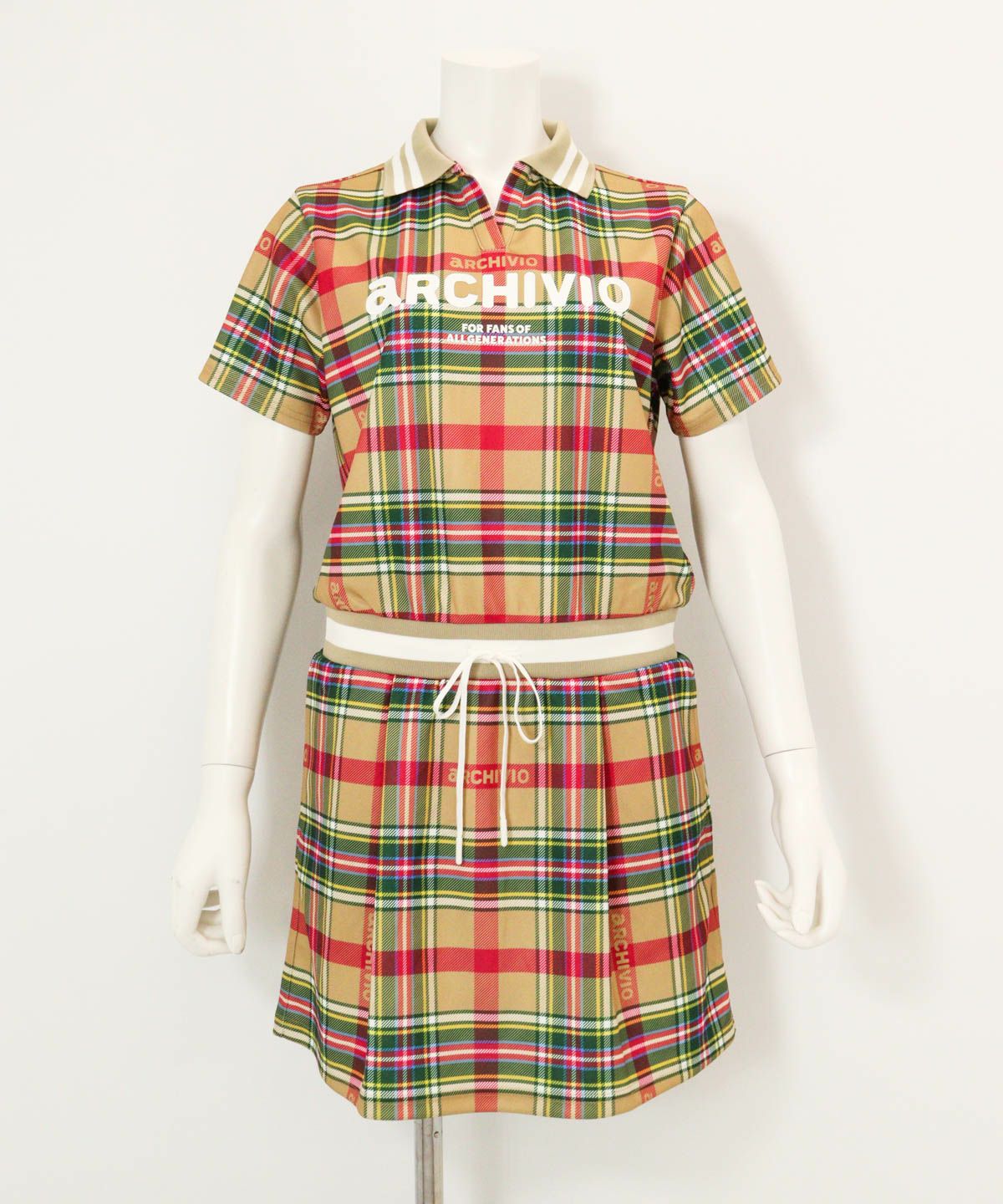 リブ切替UVスムースワンピース|アルチビオ - ゴルフウェアや婦人服通販