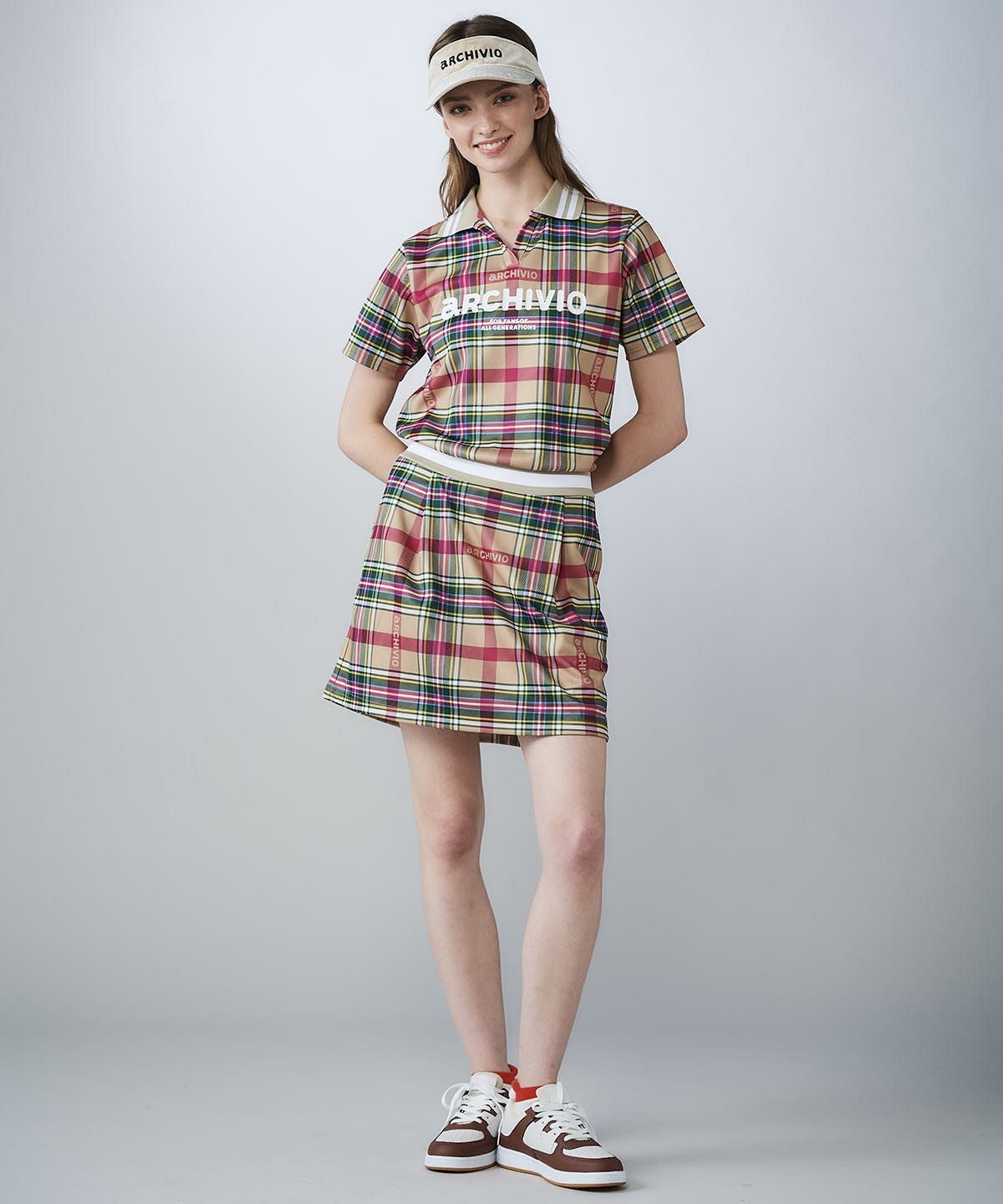 リブ切替UVスムースワンピース|アルチビオ - ゴルフウェアや婦人服通販