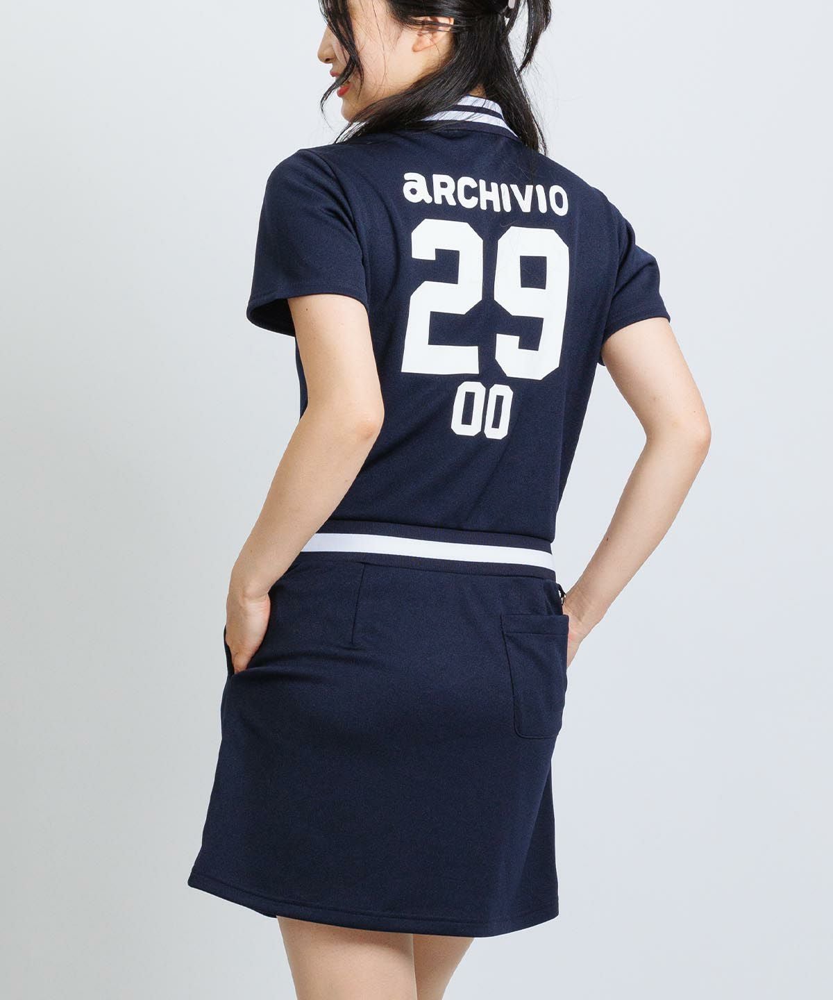 リブ切替UVスムースワンピース|アルチビオ - ゴルフウェアや婦人服通販