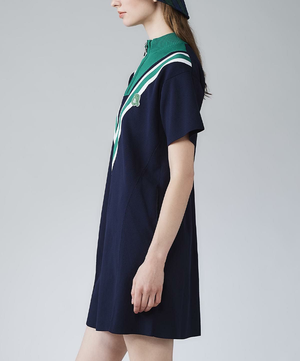 カレッジ風リブワンピース|アルチビオ - ゴルフウェアや婦人服通販