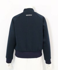 ロゴラインダンボールブルゾン後（ネイビー）