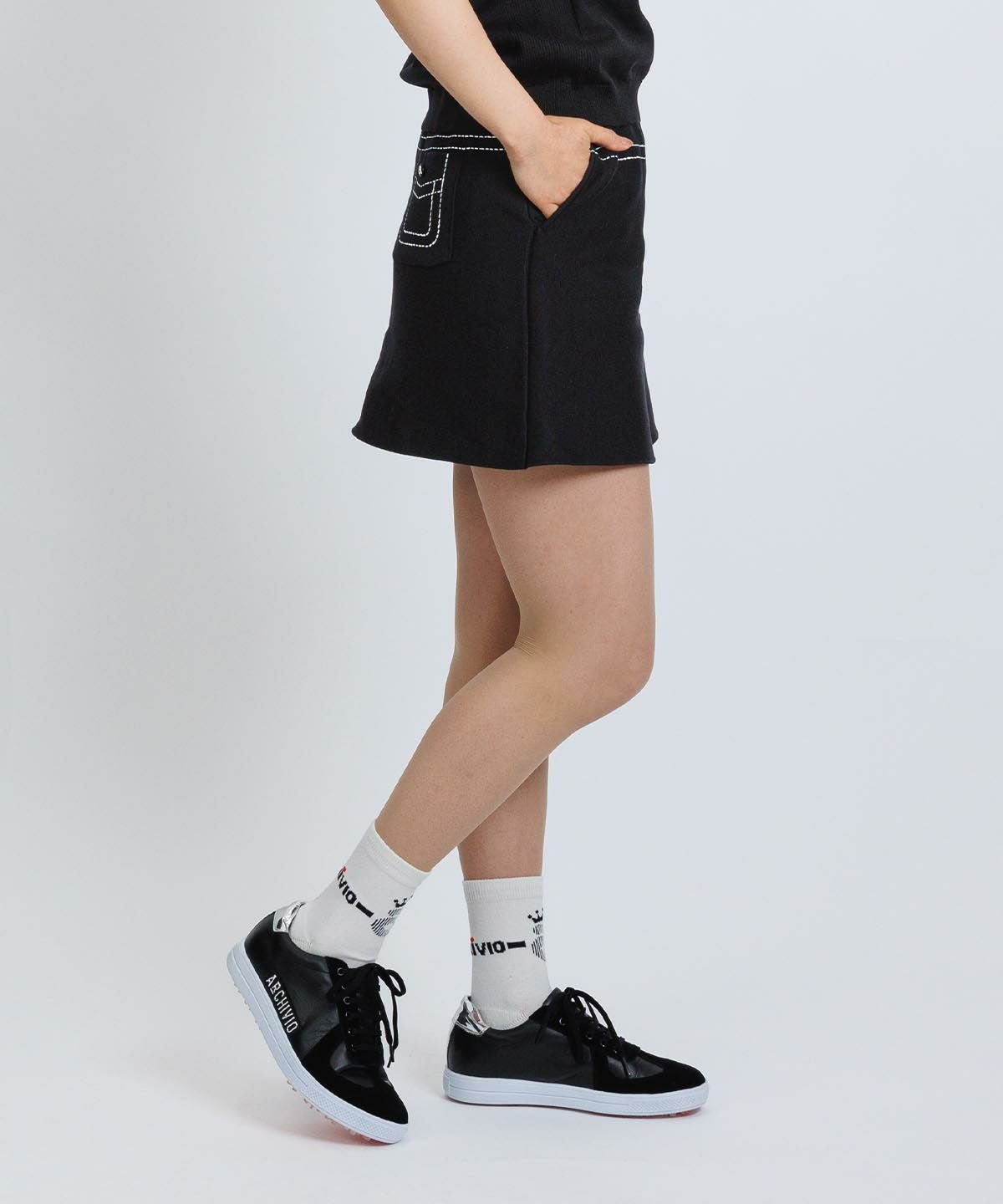 ステッチ風プリントニットスカート|アルチビオ - ゴルフウェアや婦人服通販