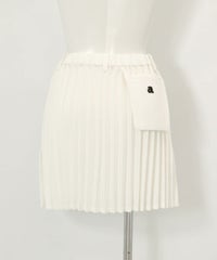 MIXプリーツスカート後（ホワイト）