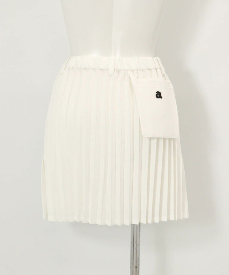 MIXプリーツスカート後（ホワイト）