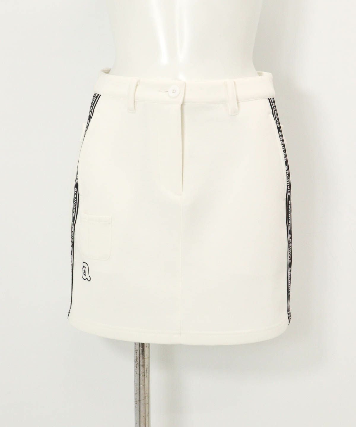 ロゴラインダンボールスカート（ホワイト）