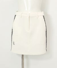 ロゴラインダンボールスカート（ホワイト）