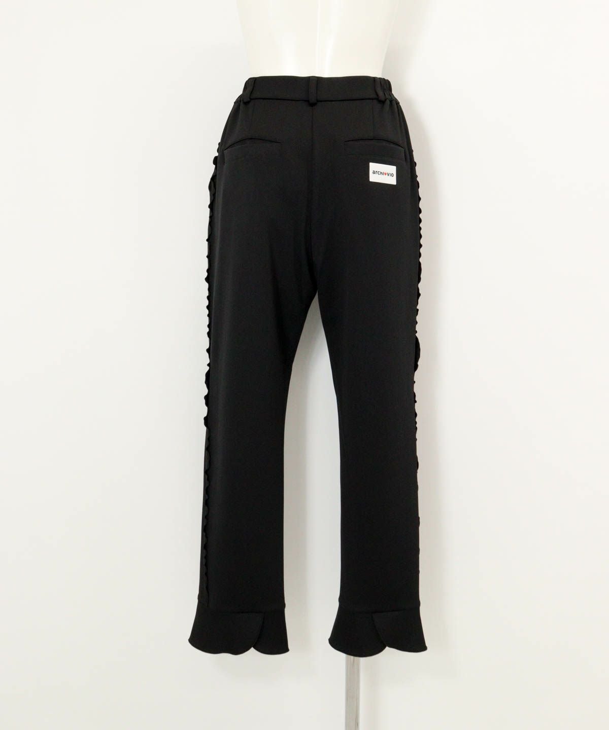 サイドフリル速乾パンツ後（ブラック）