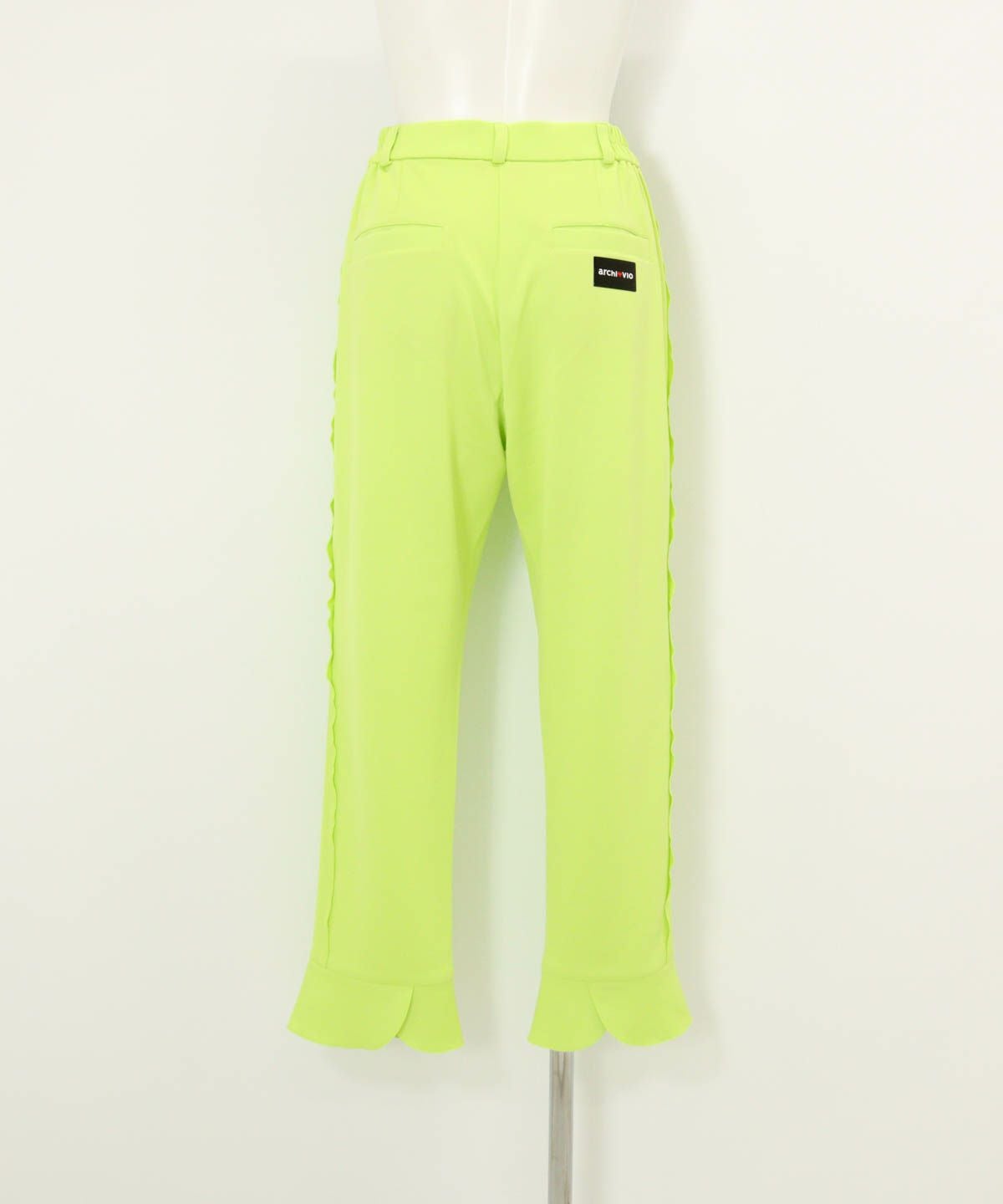 サイドフリル速乾パンツ後（ライトグリーン）