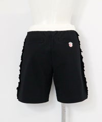 綿ベロアラインUVハーフパンツ後（ブラック）