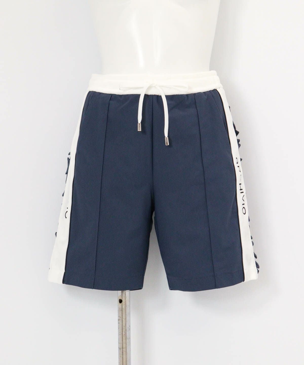 綿ベロアラインUVハーフパンツ（グレー）