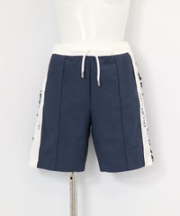 綿ベロアラインUVハーフパンツ（グレー）