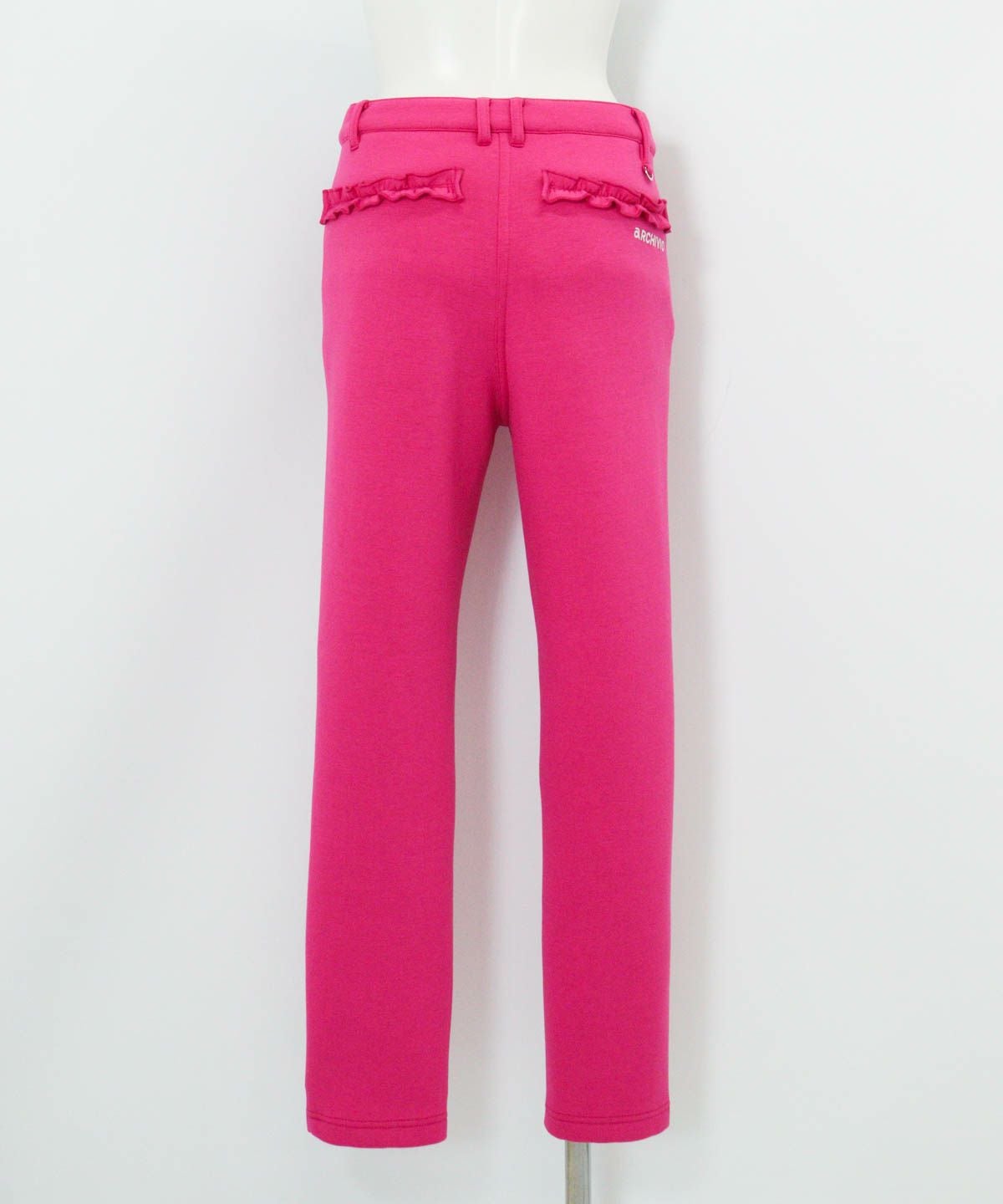 ロゴラインダンボールパンツ後（ピンク）