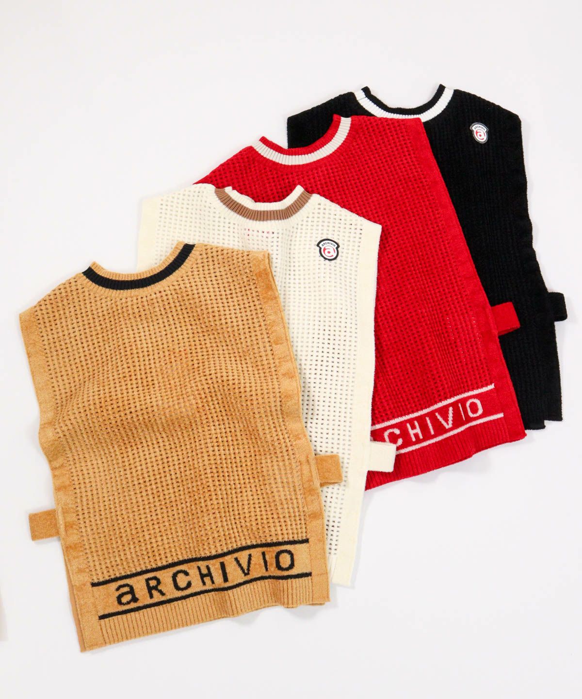 モールニットメッシュベスト|アルチビオ - ゴルフウェアや婦人服通販