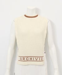 モールニットメッシュベスト（ホワイト）