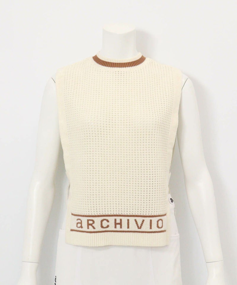 モールニットメッシュベスト（ホワイト）