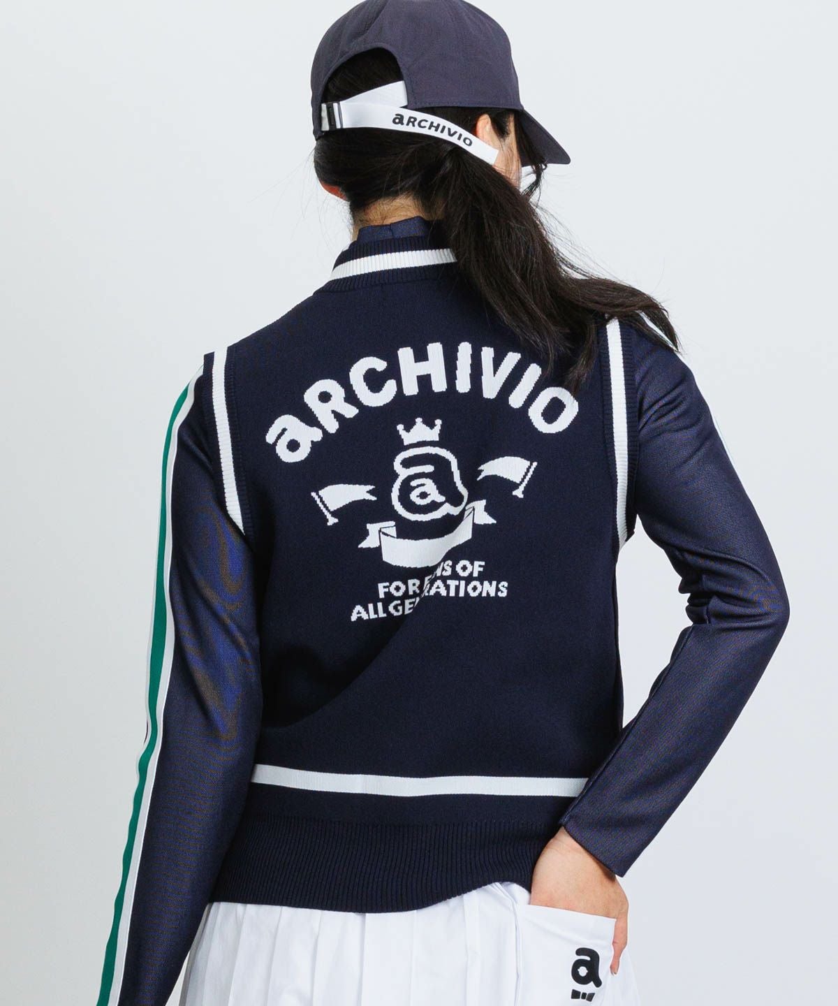 モデル着用画像(ネイビー)