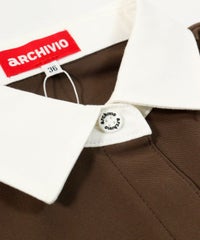 襟元部分（ブラウン）