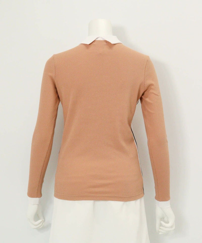 配色リブプルオーバー後（ベージュ）