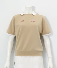 フリル襟UV冷感ダンボールプルオーバー（ベージュ）