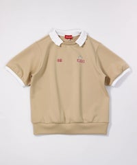 フリル襟UV冷感ダンボールプルオーバー（ベージュ）