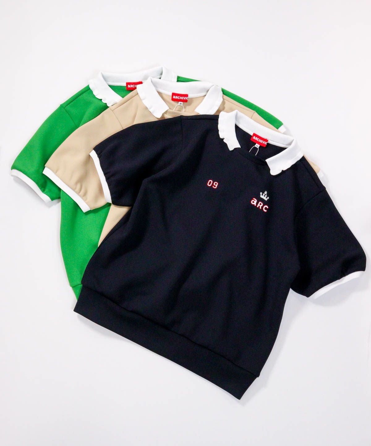 フリル襟UV冷感ダンボールプルオーバー|アルチビオ - ゴルフウェアや