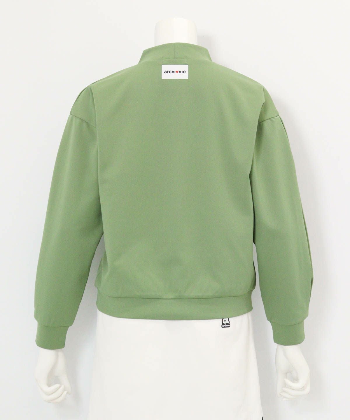 タック袖UV速乾プルオーバー後（グリーン）