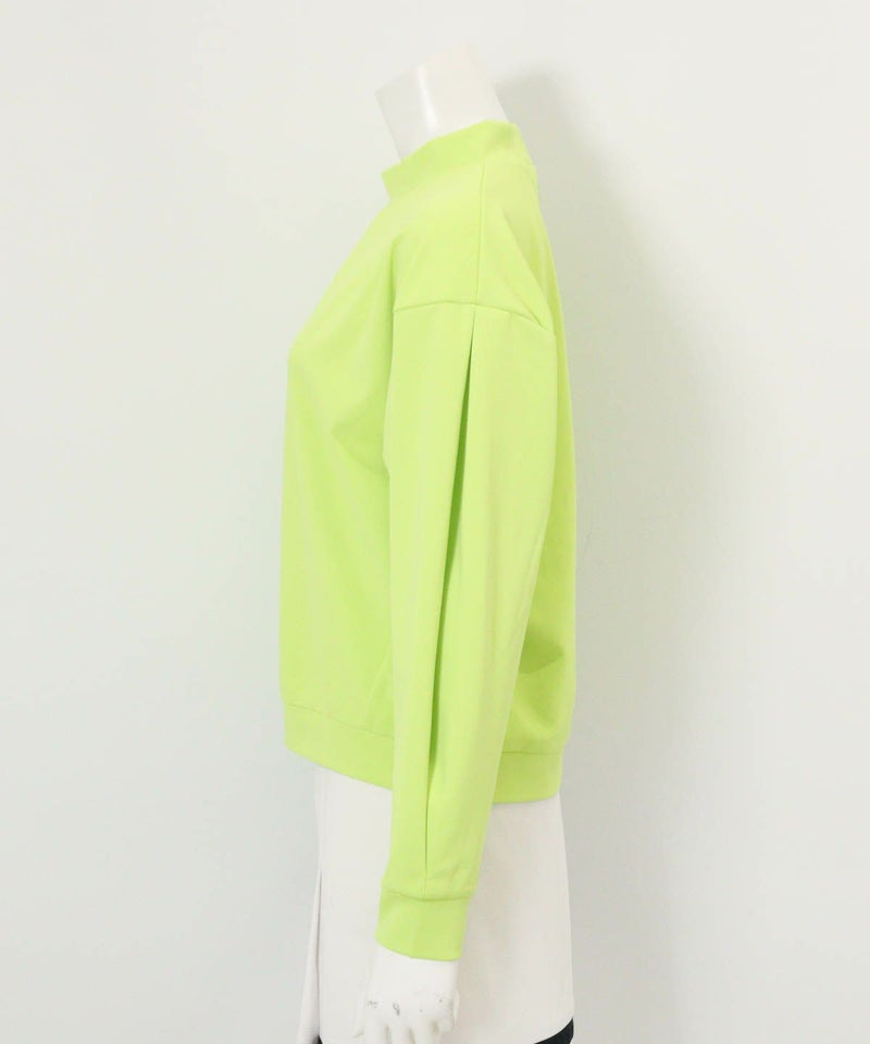 タック袖UV速乾プルオーバー横（ライトグリーン）