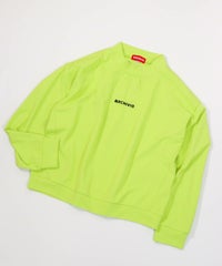 タック袖UV速乾プルオーバー（ライトグリーン）
