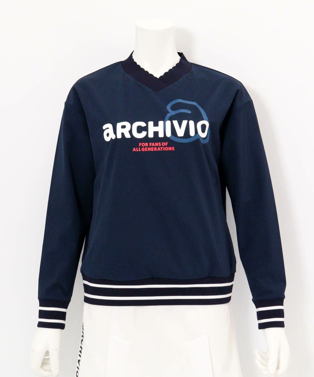 ポーチ付カレッジ風プルオーバー|アルチビオ - ゴルフウェアや婦人服通販