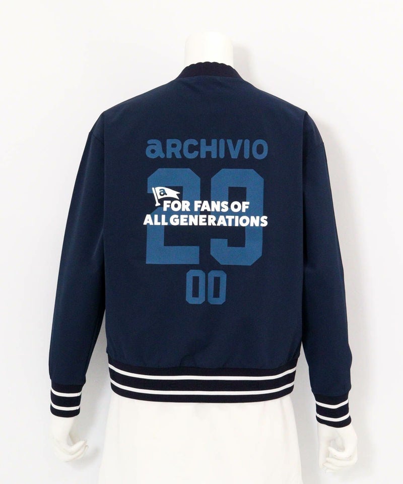 ポーチ付カレッジ風プルオーバｰ後(ネイビー)