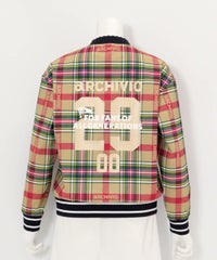 ポーチ付カレッジ風プルオーバー(ベージュ)