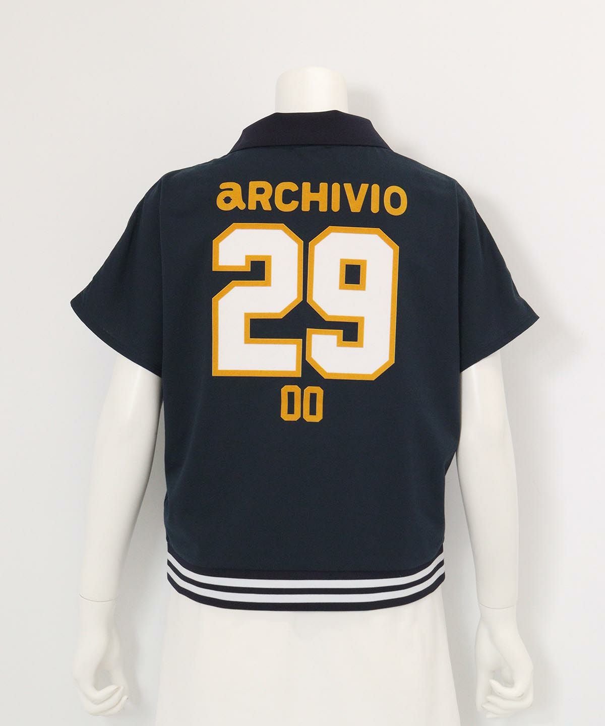 ナンバーロゴプルオーバー(ネイビー)後ろ