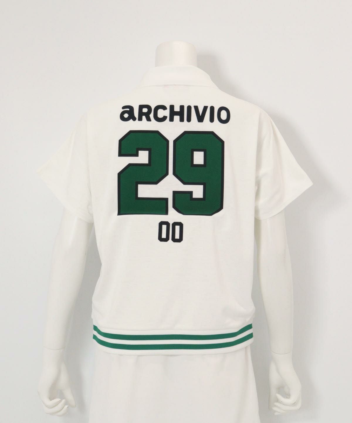 ナンバーロゴプルオーバー(ホワイト)後ろ