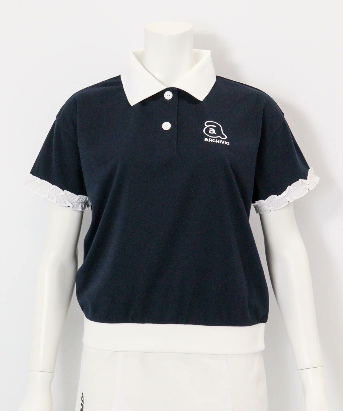 袖フリルマルチポロシャツ|アルチビオ - ゴルフウェアや婦人服通販