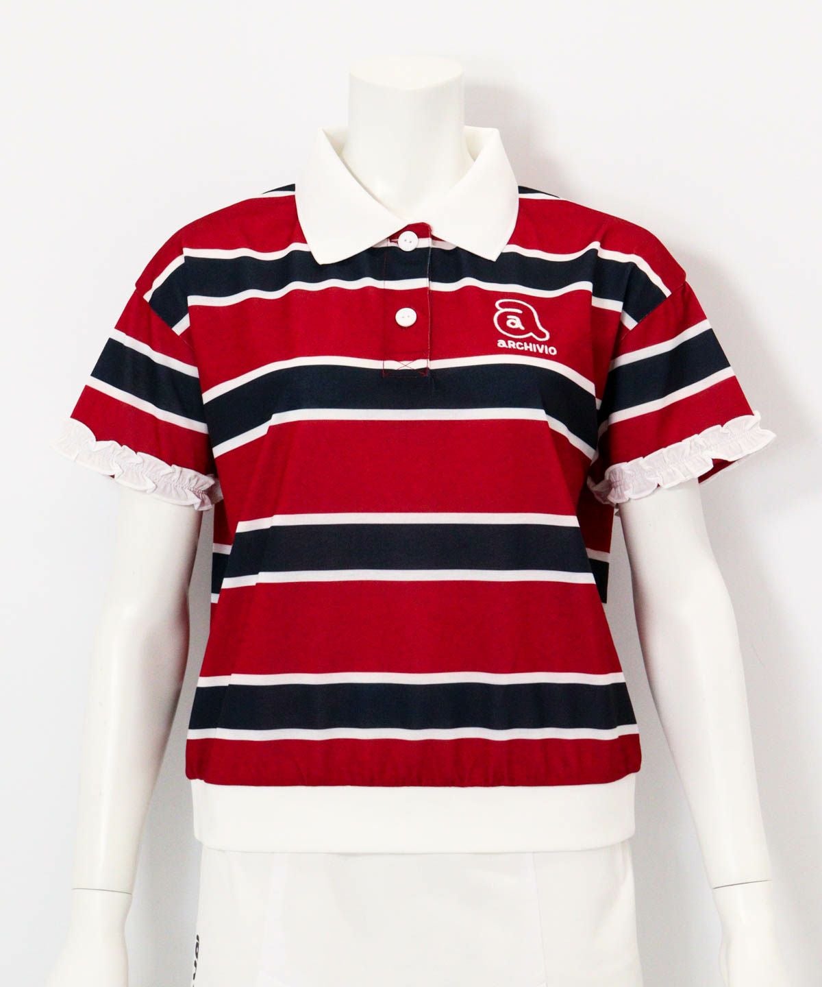 袖フリルマルチポロシャツ|アルチビオ - ゴルフウェアや婦人服通販