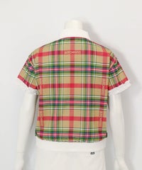 袖フリルマルチポロシャツ後（ベージュ）