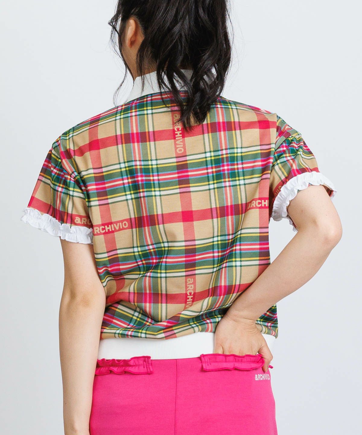 袖フリルマルチポロシャツ|アルチビオ - ゴルフウェアや婦人服通販