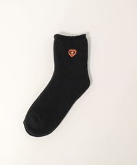  裏パイルショートソックス（ブラック）