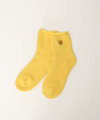  裏パイルショートソックス（イエロー）