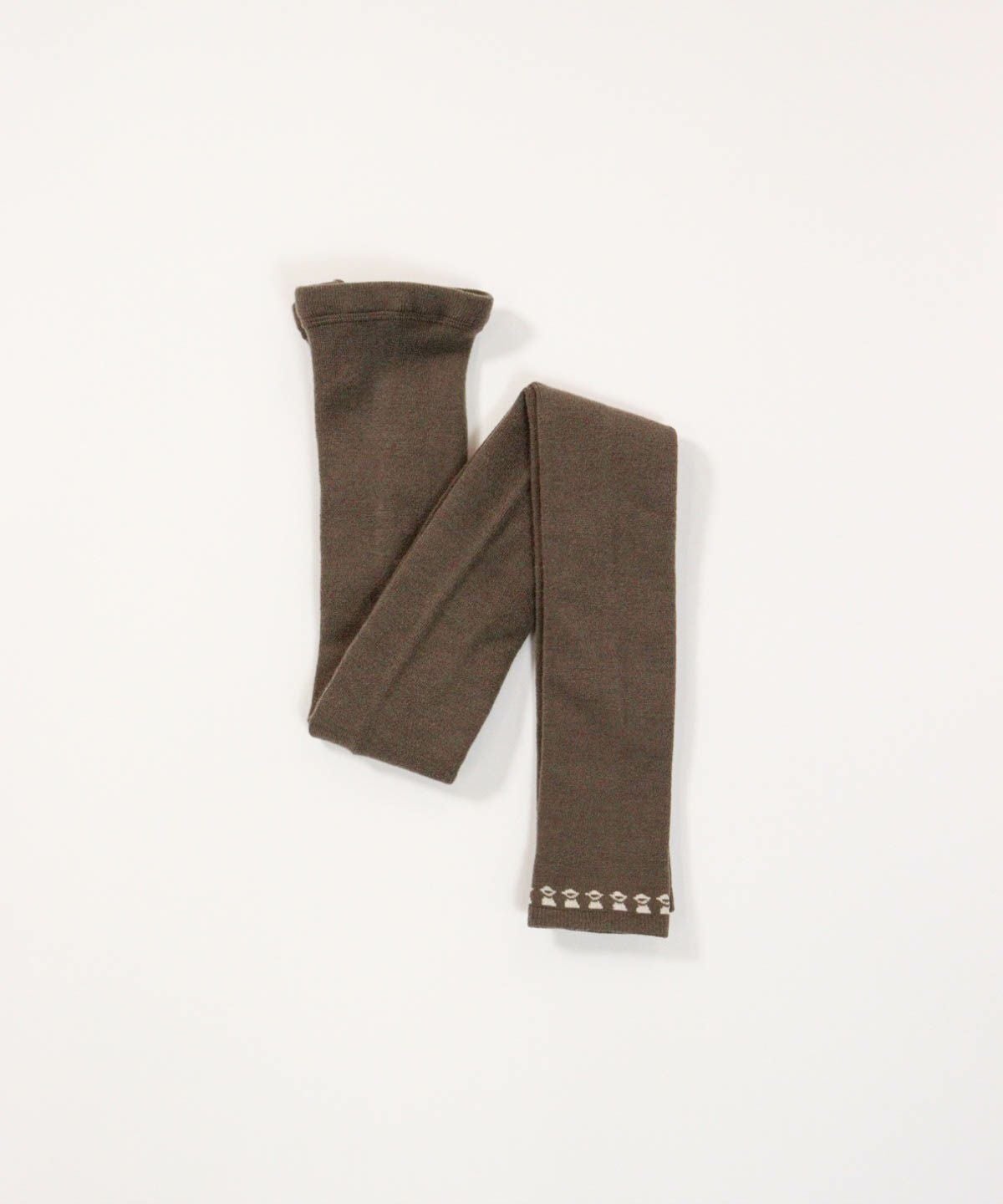 裾ピコレギンス（ブラウン）