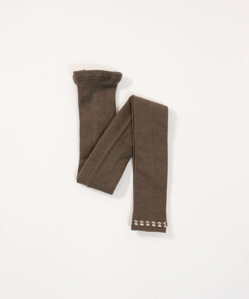 裾ピコレギンス（ブラウン）