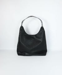 ワンハンドルミニポケットバッグ後（ブラック）