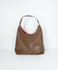 ワンハンドルミニポケットバッグ（ブラウン）